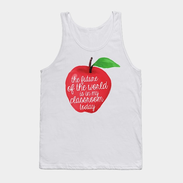 The Future of the World Apple Tank Top by annmariestowe